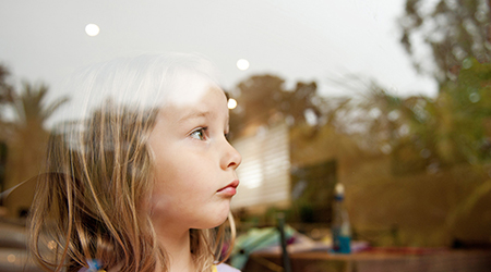 Girl at window