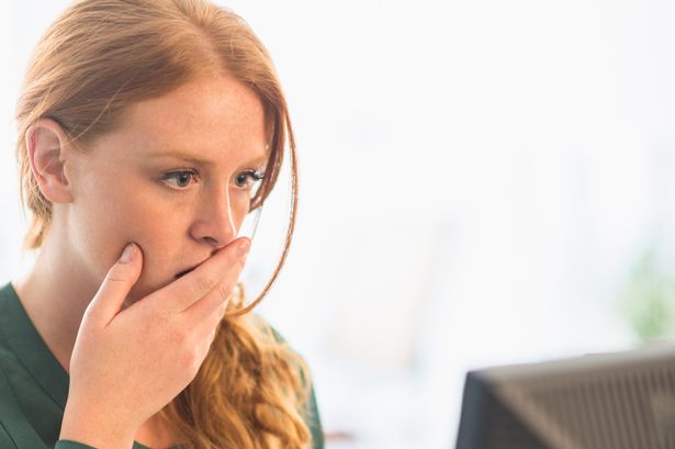 Shocked woman