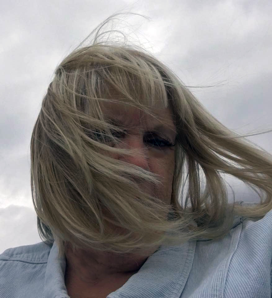 Hair in breeze