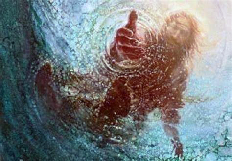 Christ reaching